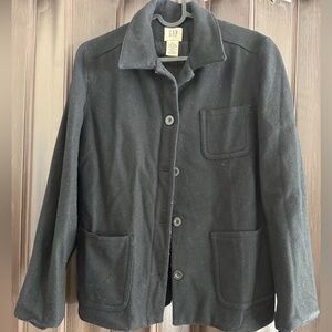 GAP Classic Black Wool Blend Jacket